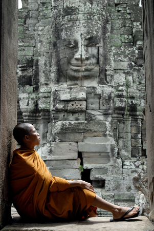 65 Pretre boudhiste Cambodge